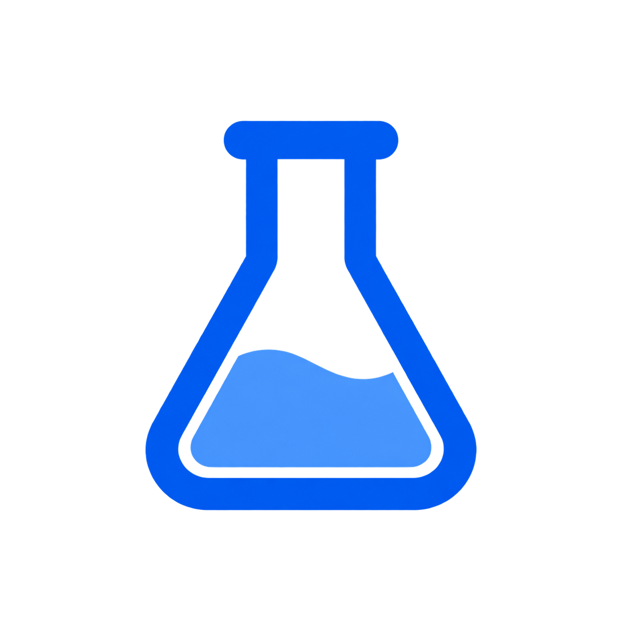 Flask icon representing simulator rehearsal in PowerOps